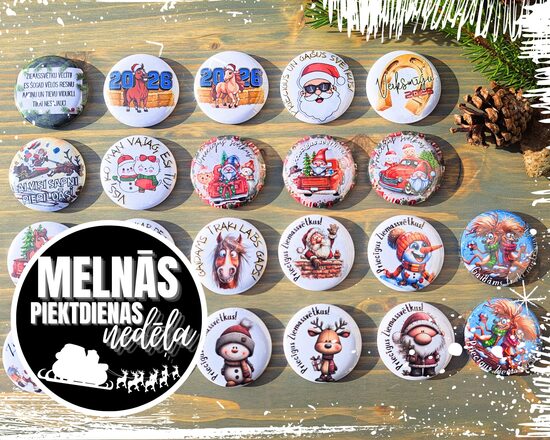 Magnētiņi Ziemassvētku noskaņās (22 veidi, LV)